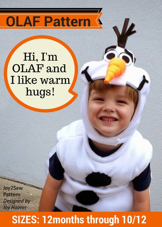 Olaf Halloween Costume Sewing Pattern Seams Sew Lo