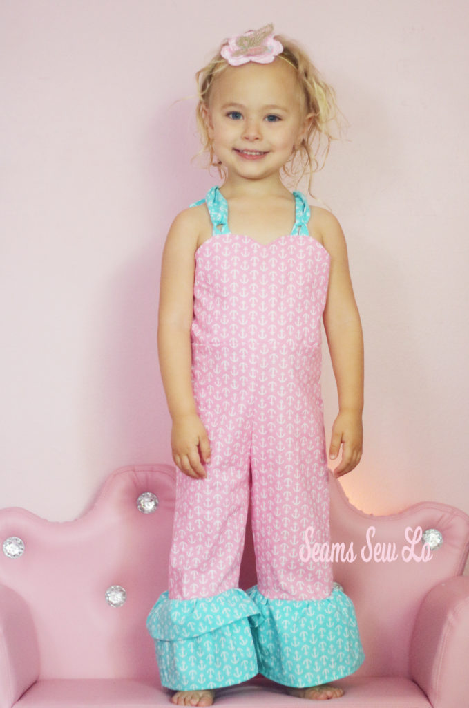 1 Sewing Pattern Girls Ruffled Romper Be Outstanding by Ellie and Mac