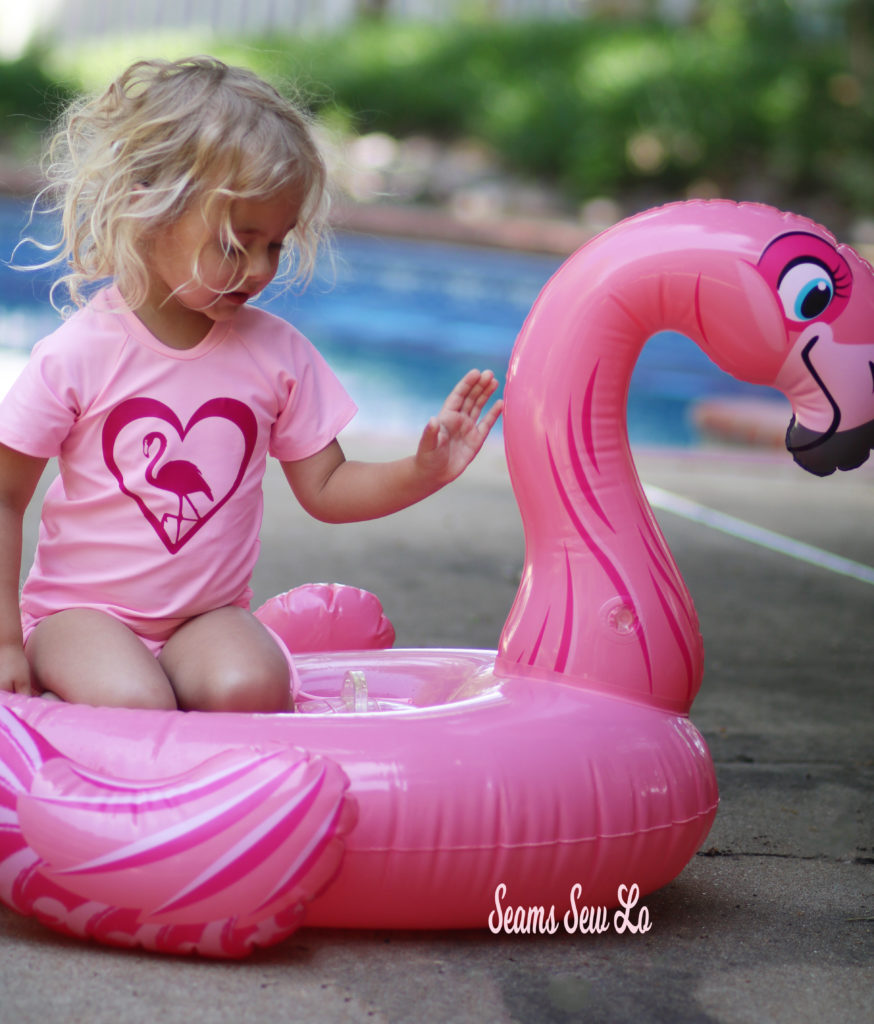 Girls Rash Guard and Swimsuit Sewing Pattern - Seams Sew Lo