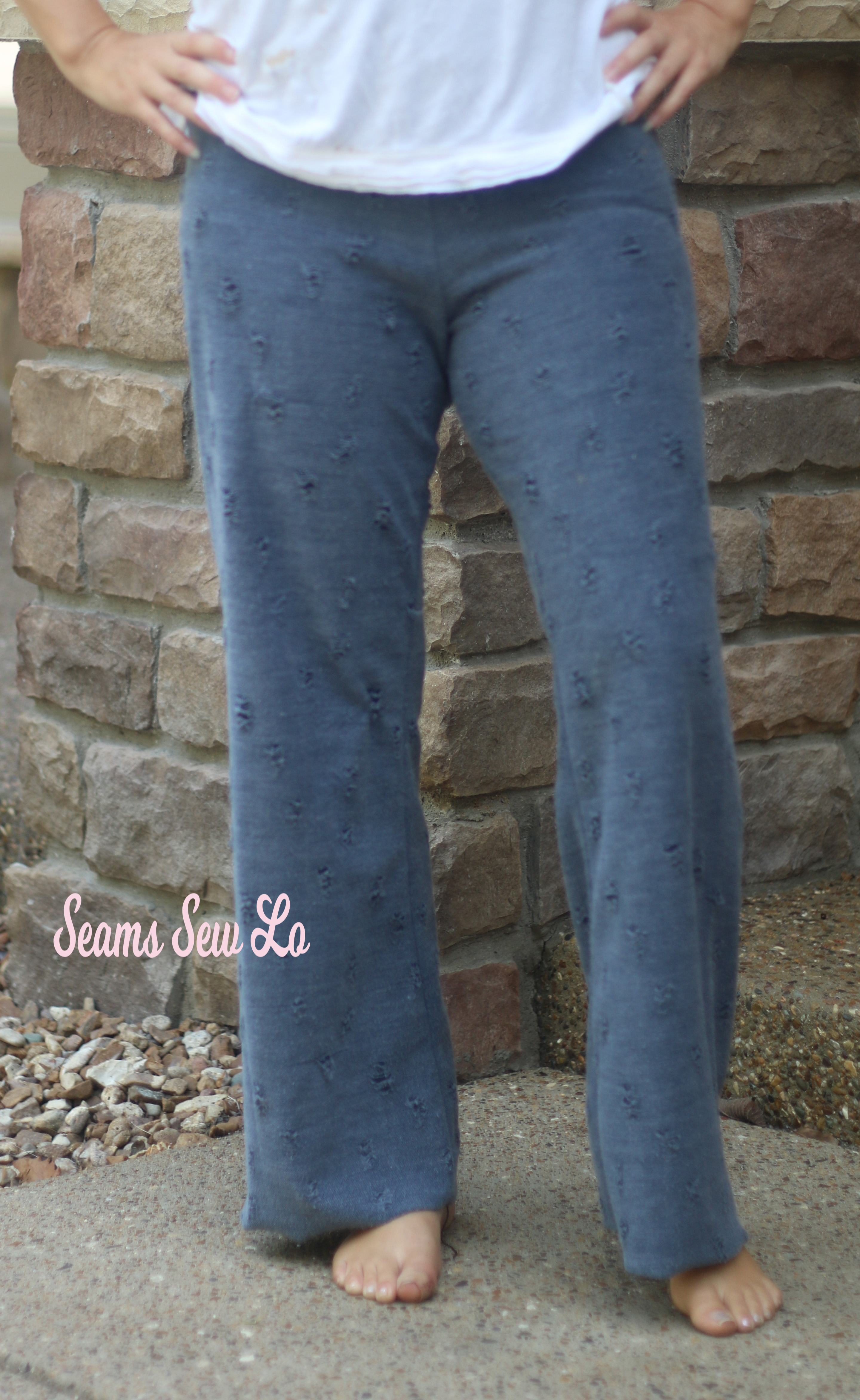 distressed yoga pants